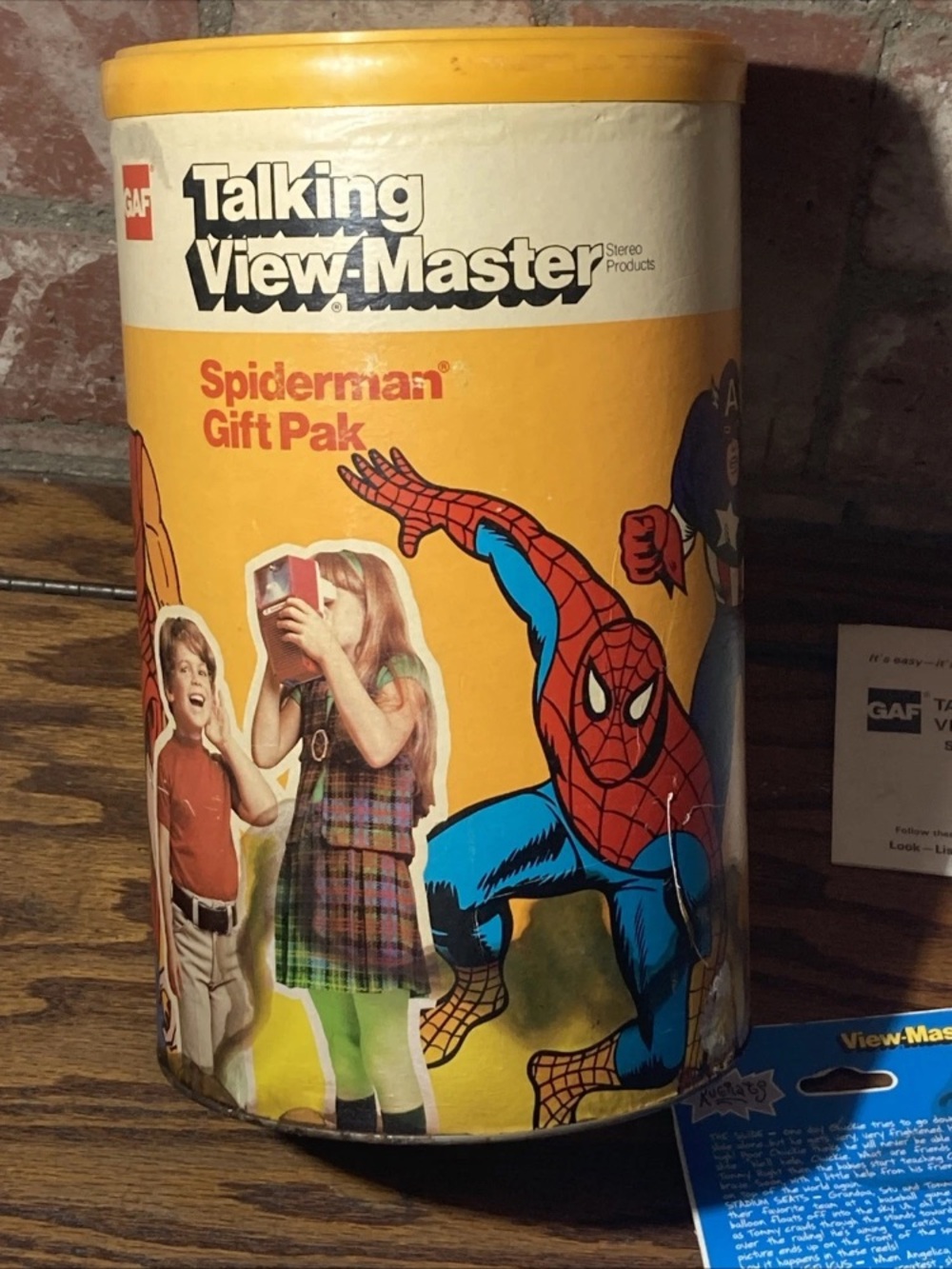 GAF Talking View-Master Spiderman Gift Pak - Yellow